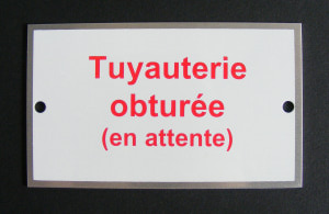 Katz industrie : Tuyauterie Obturée (en Attente)